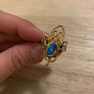 Turquoise Hamsa Ring